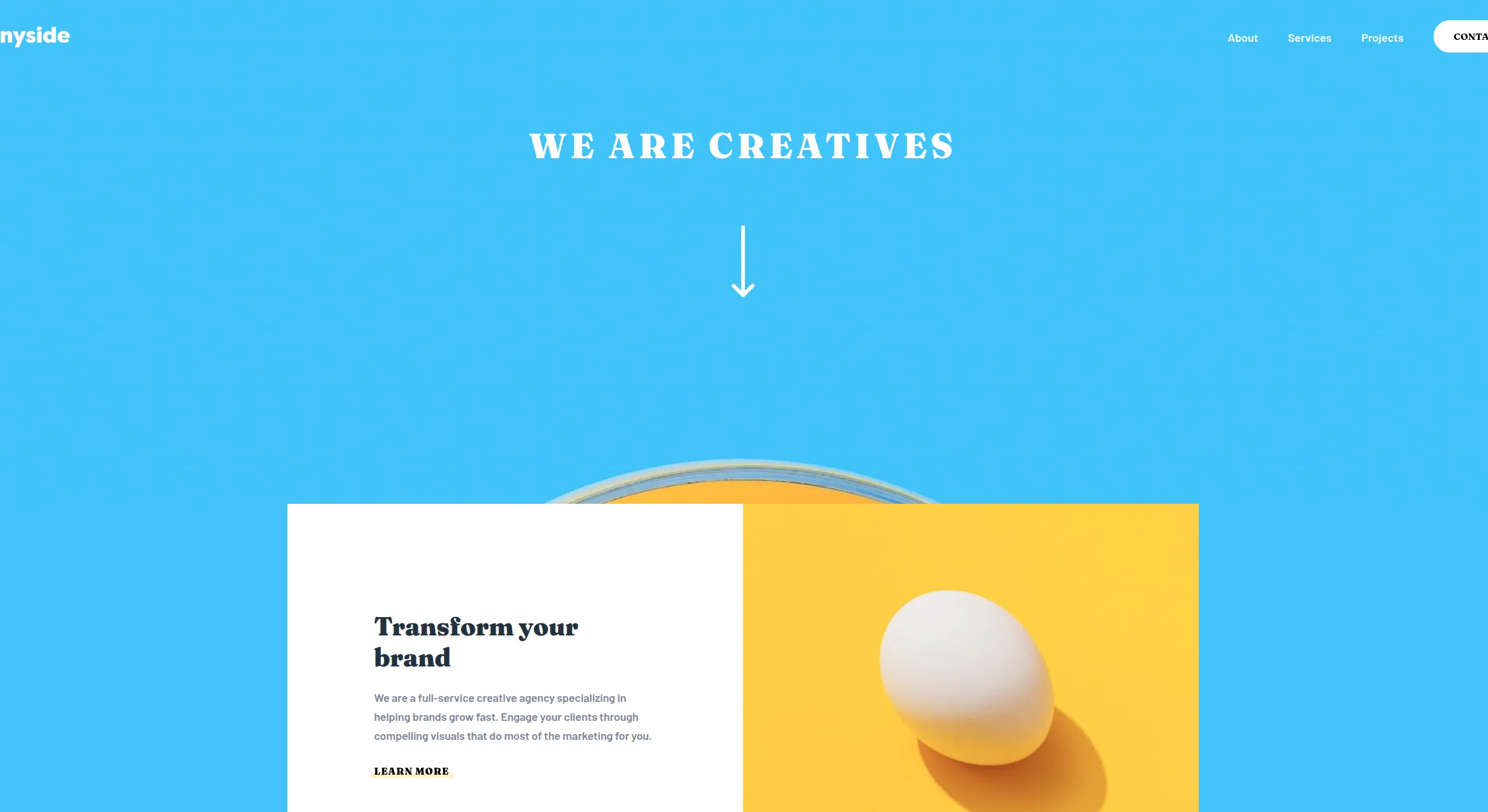 Sunnyside Agency Landing Page
