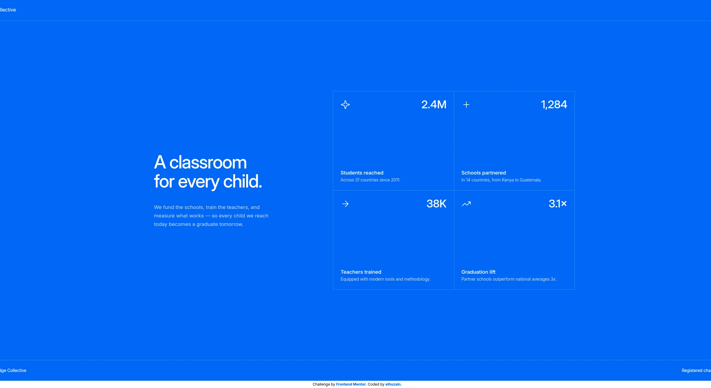 Grid Landing Page website preview