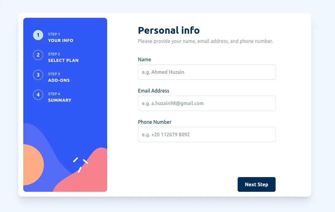 Multi-Step Form website preview
